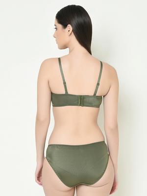 lace detail full coverage bra with panty set - 16958010 - Standard Image - 3