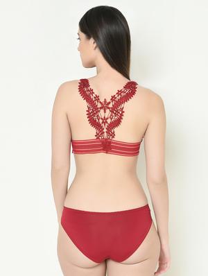 styled back bra with panty set - 16958017 - Standard Image - 3