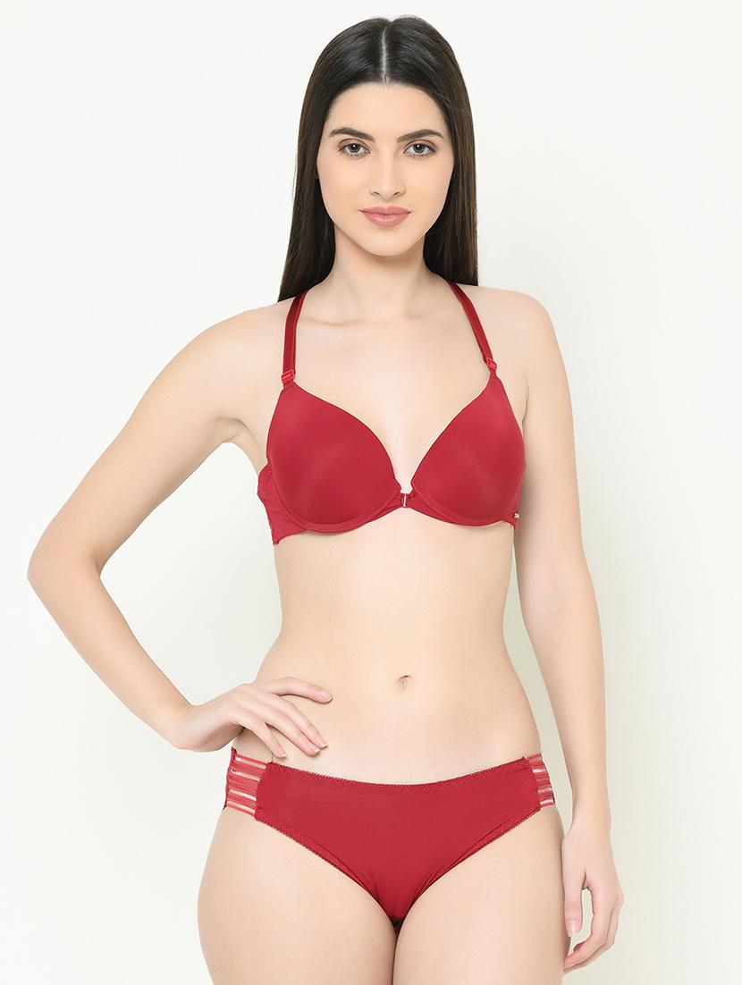 styled back bra with panty set - 16958017 - Zoom Image - 1