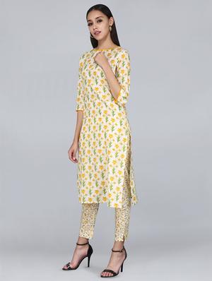 floral kurta pant set - 16958113 - Standard Image - 2
