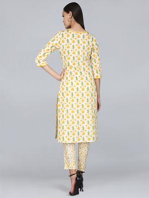 floral kurta pant set - 16958113 - Standard Image - 3