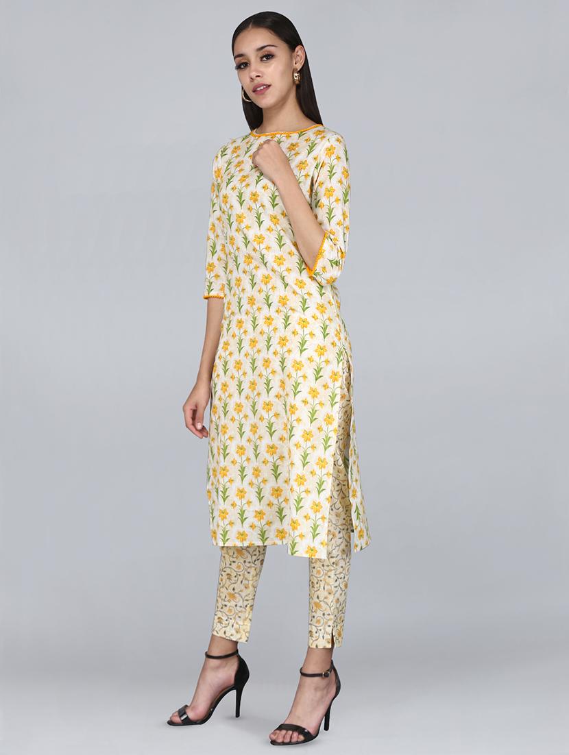 floral kurta pant set - 16958113 - Zoom Image - 2