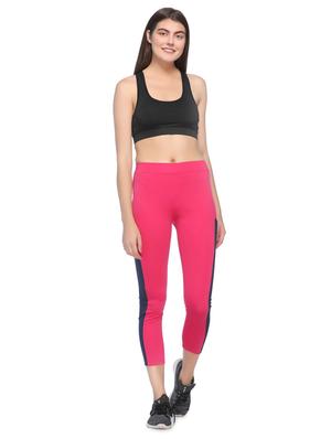 contrast detail mid rise sports capri - 16958128 - Standard Image - 4