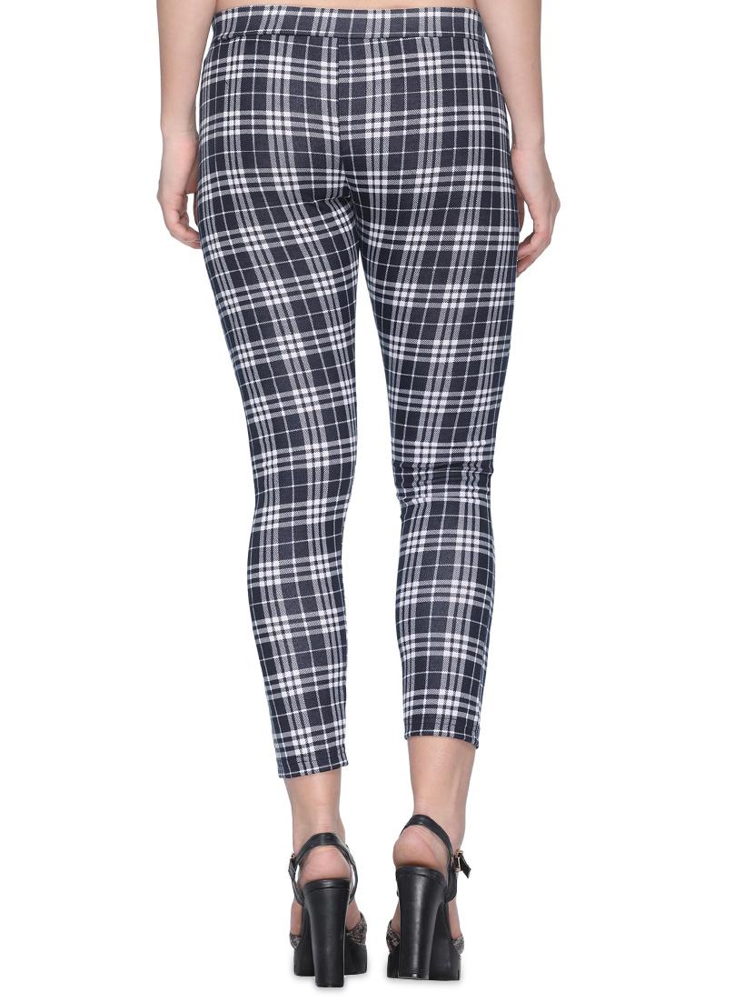 mid rise checkered jeggings - 16958140 - Zoom Image - 3