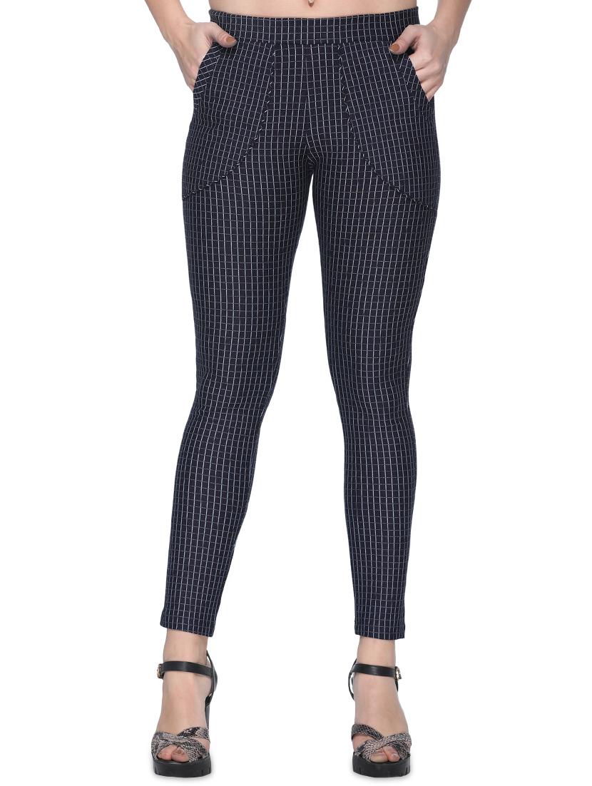 mid rise checkered jeggings - 16958141 - Zoom Image - 1