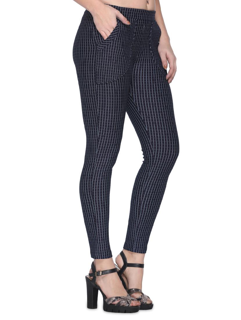 mid rise checkered jeggings - 16958141 - Zoom Image - 2