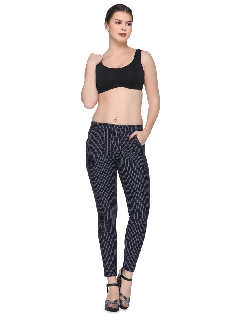 mid rise checkered jeggings - 16958141 - Zoom Image - 4