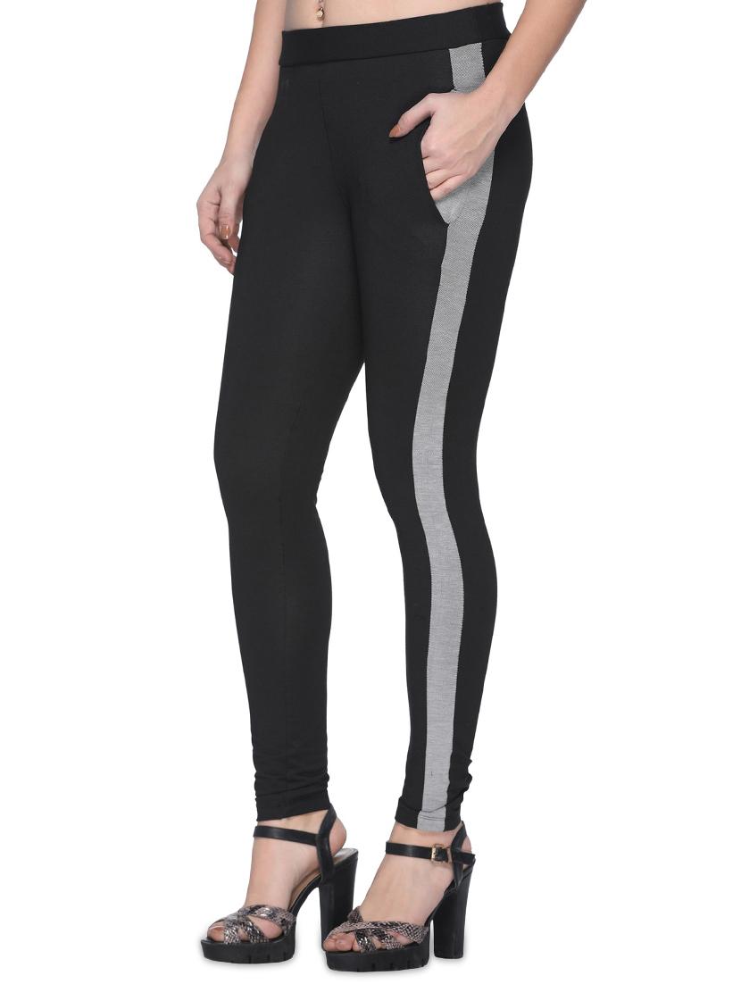 mid rise side taped jeggings - 16958142 - Zoom Image - 2