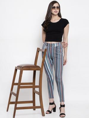 mid rise striped jeggings - 16958156 - Standard Image - 4