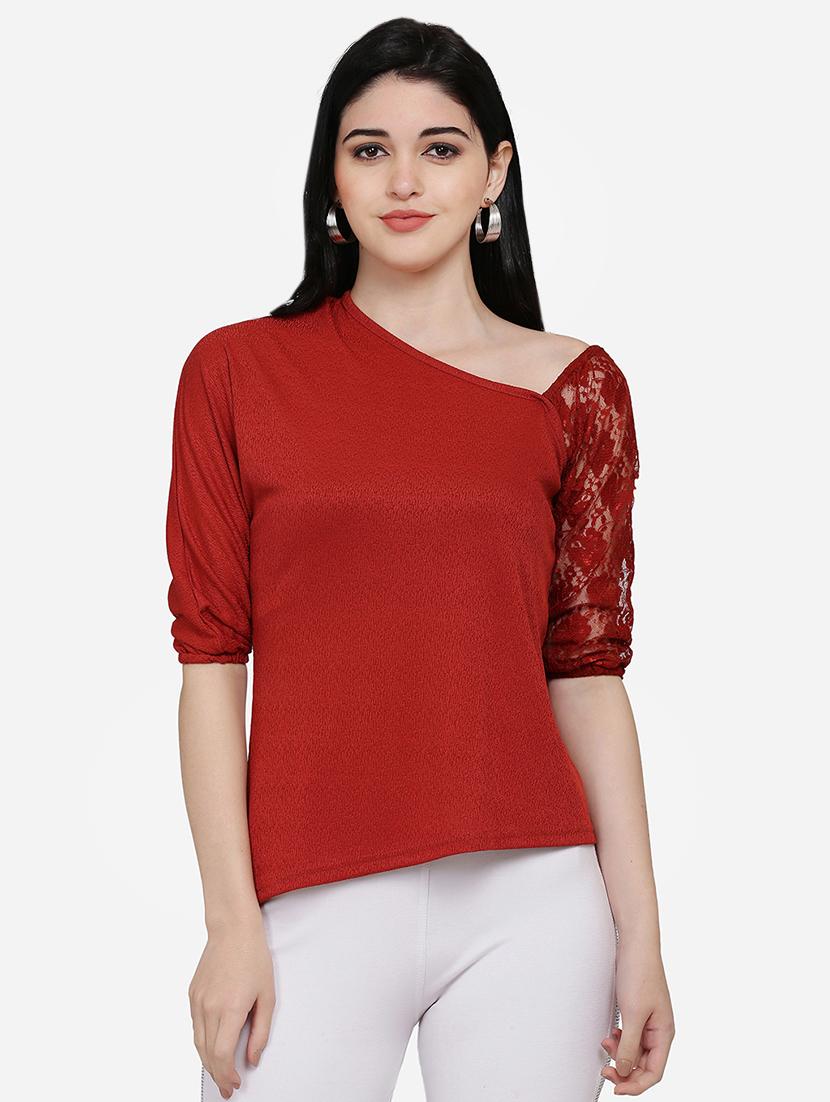 single net sleeves solid top - 16958170 - Zoom Image - 1