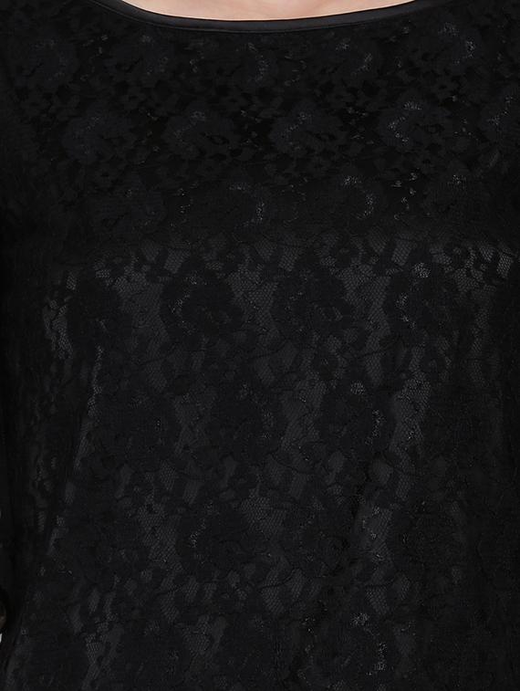 flutter sleeves laced top - 16958172 - Zoom Image - 5