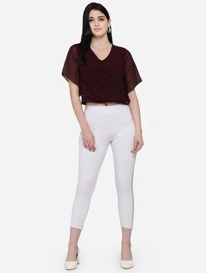 cowl neck crop top - 16958174 - Standard Image - 4