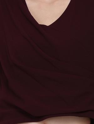 cowl neck crop top - 16958174 - Standard Image - 5