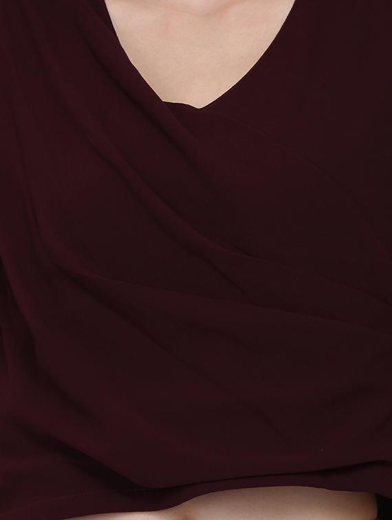 cowl neck crop top - 16958174 - Zoom Image - 5