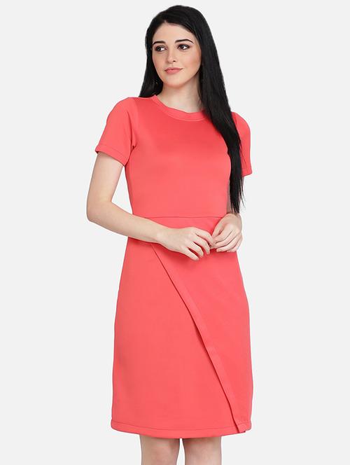 round neck sheath dress - 16958251 - Very Small Image - 1
