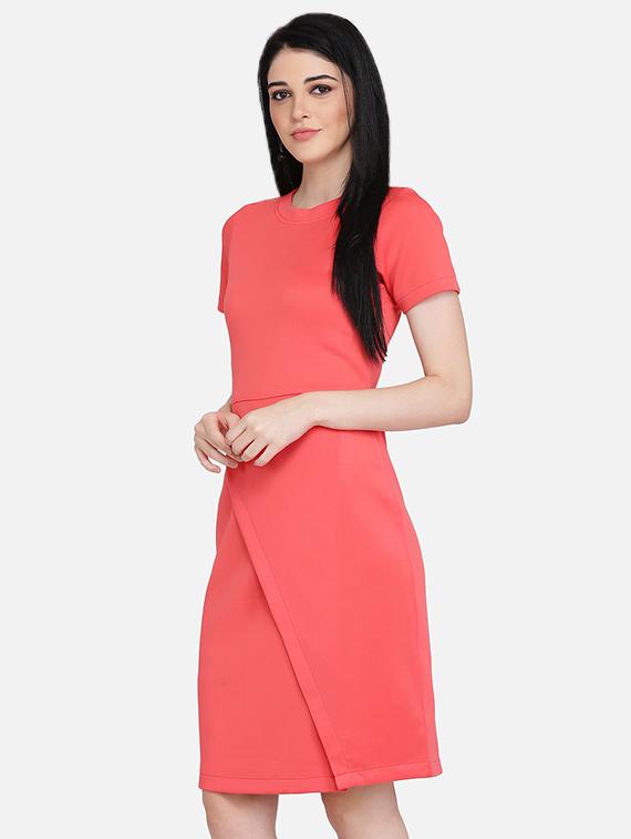 round neck sheath dress - 16958251 - Zoom Image - 2