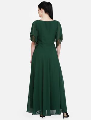 fringe detail maxi dress - 16958264 - Standard Image - 3