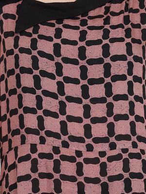 asymmetric neck printed maxi dress - 16958269 - Standard Image - 4