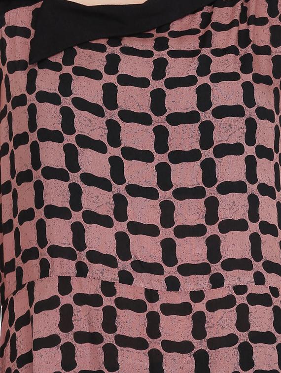 asymmetric neck printed maxi dress - 16958269 - Zoom Image - 4