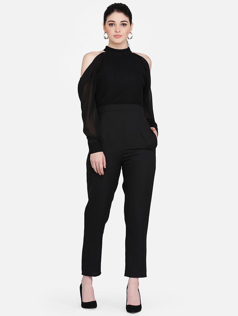 cold shoulder full leg jumpsuit - 16958277 - Zoom Image - 1