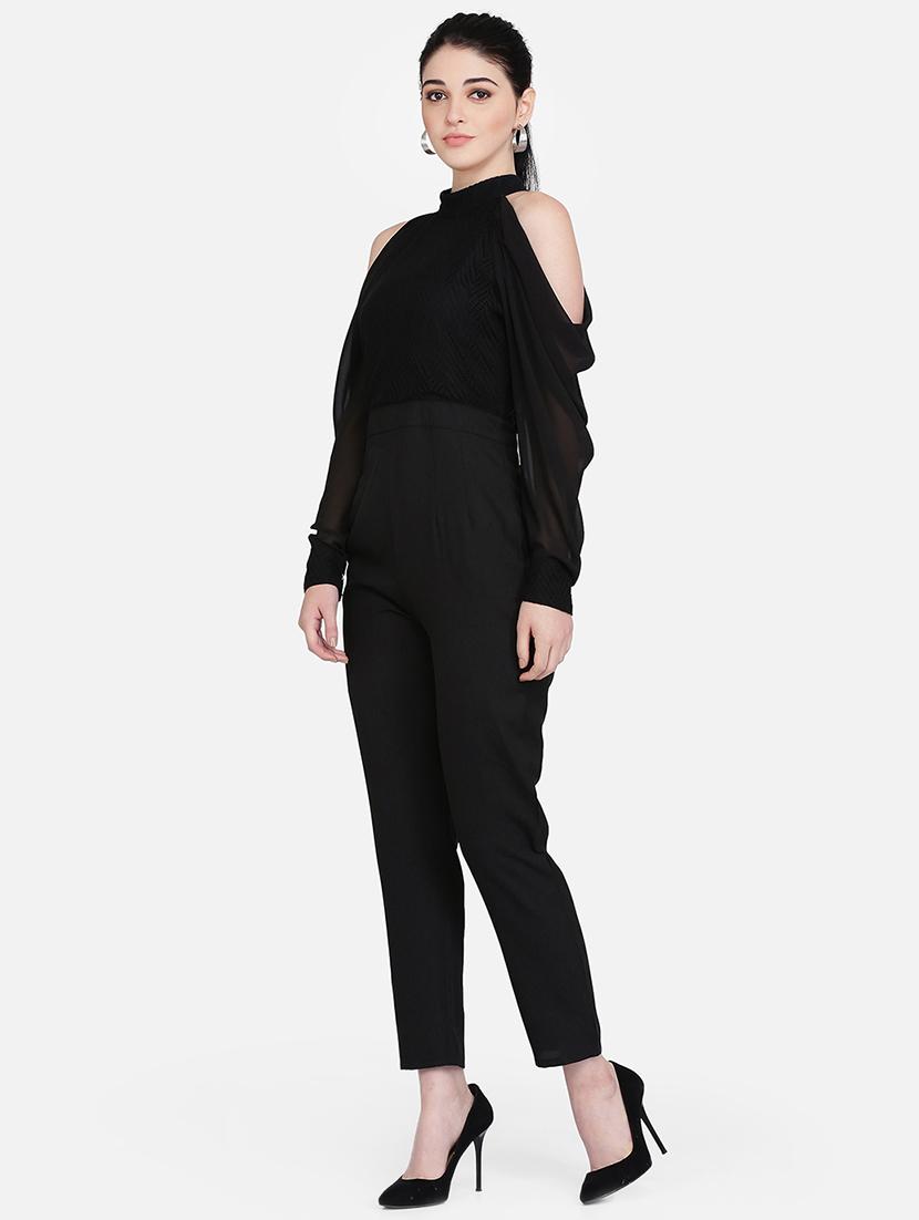 cold shoulder full leg jumpsuit - 16958277 - Zoom Image - 2
