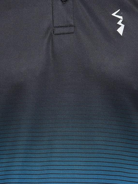 black striped polo t-shirt - 16958318 - Zoom Image - 5