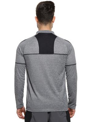grey color block polo t-shirt - 16958320 - Standard Image - 3