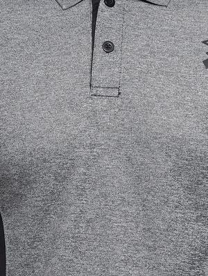 grey color block polo t-shirt - 16958320 - Standard Image - 5