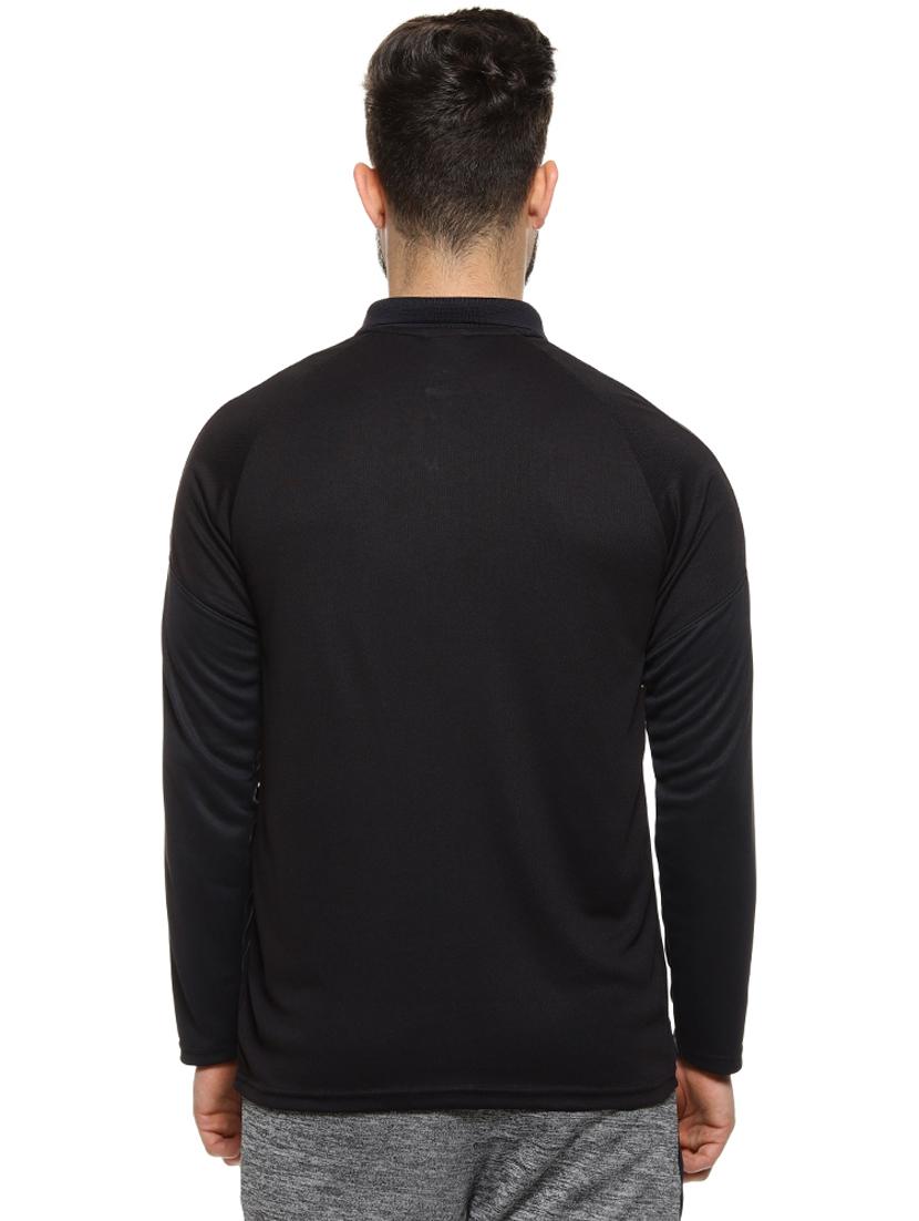 black printed polo t-shirt - 16958323 - Zoom Image - 3