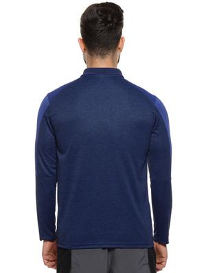 blue solid polo t-shirt - 16958326 - Standard Image - 3