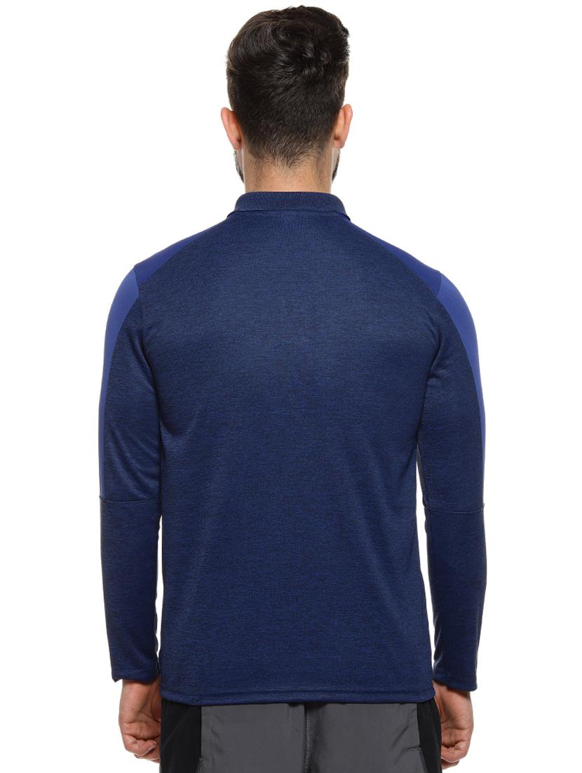 blue solid polo t-shirt - 16958326 - Zoom Image - 3