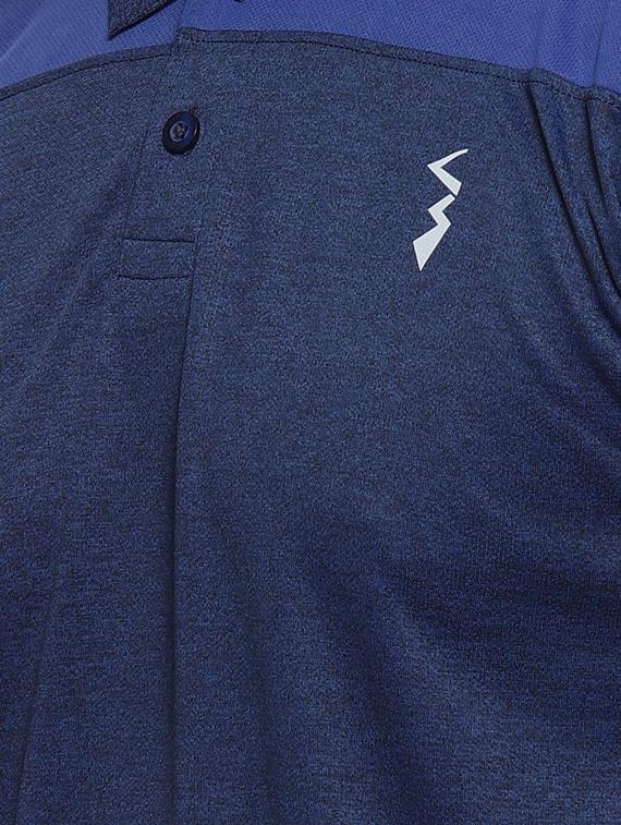 blue solid polo t-shirt - 16958326 - Zoom Image - 5
