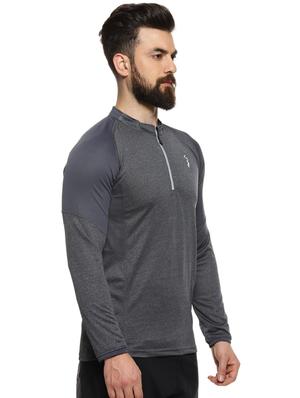 grey solid raglan t-shirt - 16958327 - Standard Image - 2