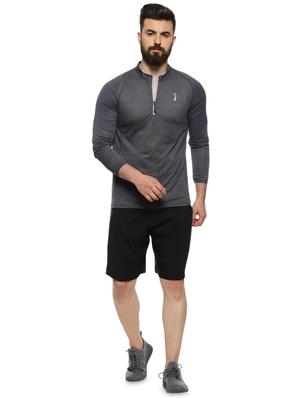 grey solid raglan t-shirt - 16958327 - Standard Image - 4