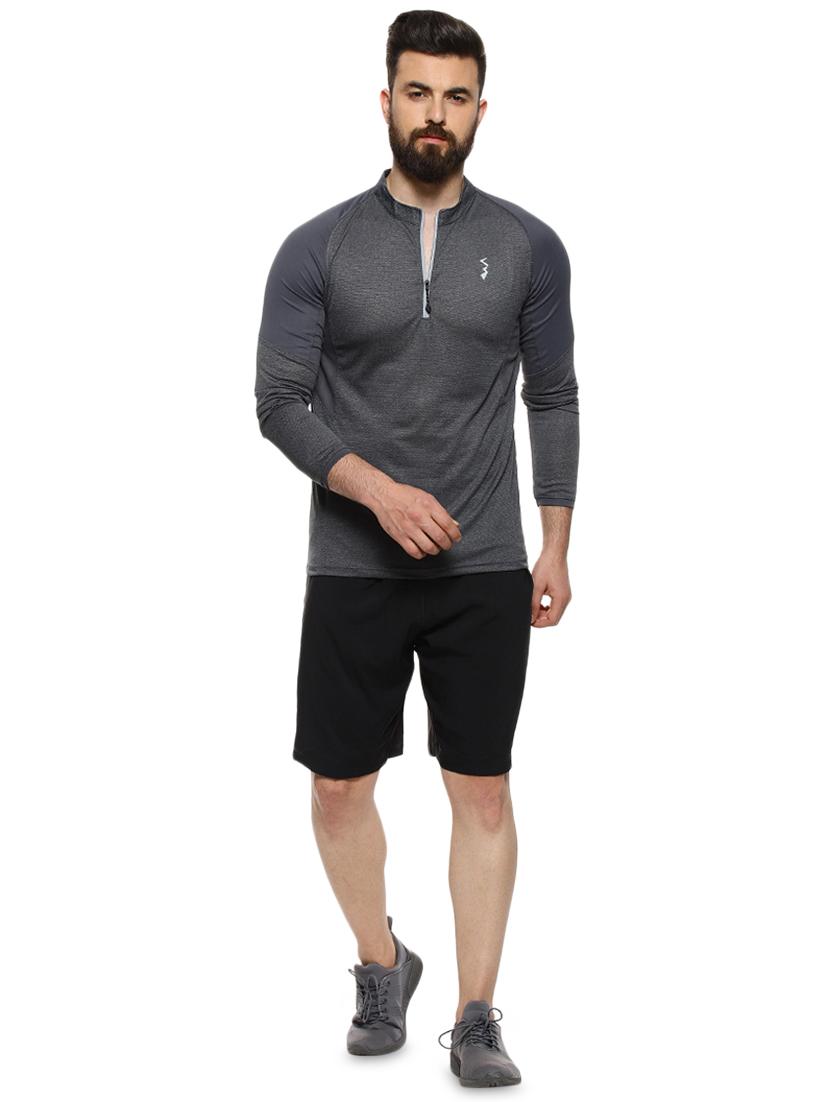 grey solid raglan t-shirt - 16958327 - Zoom Image - 4