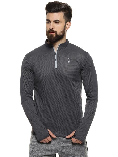 grey striped t-shirt - 16958328 - Standard Image - 1
