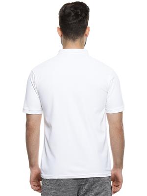 white solid polo t-shirt - 16958332 - Standard Image - 3