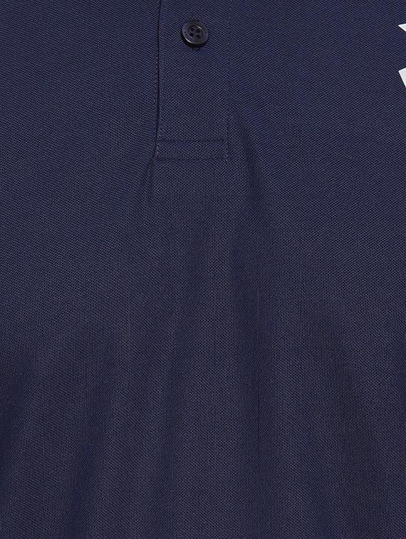 navy blue solid polo t-shirt - 16958333 - Zoom Image - 5