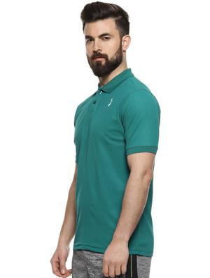 green solid polo t-shirt - 16958334 - Standard Image - 2