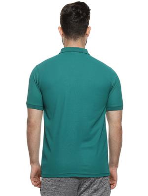 green solid polo t-shirt - 16958334 - Standard Image - 3