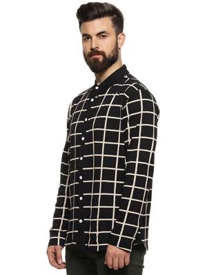 black checkered casual shirt - 16958337 - Standard Image - 2