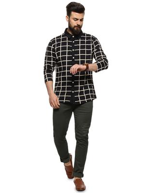 black checkered casual shirt - 16958337 - Standard Image - 4