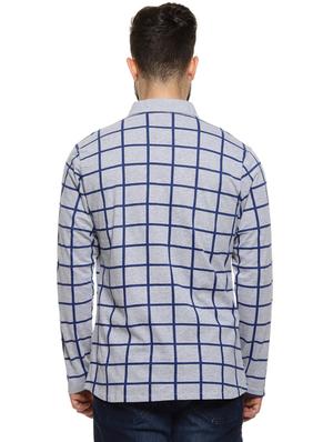 grey checkered casual shirt - 16958340 - Standard Image - 3