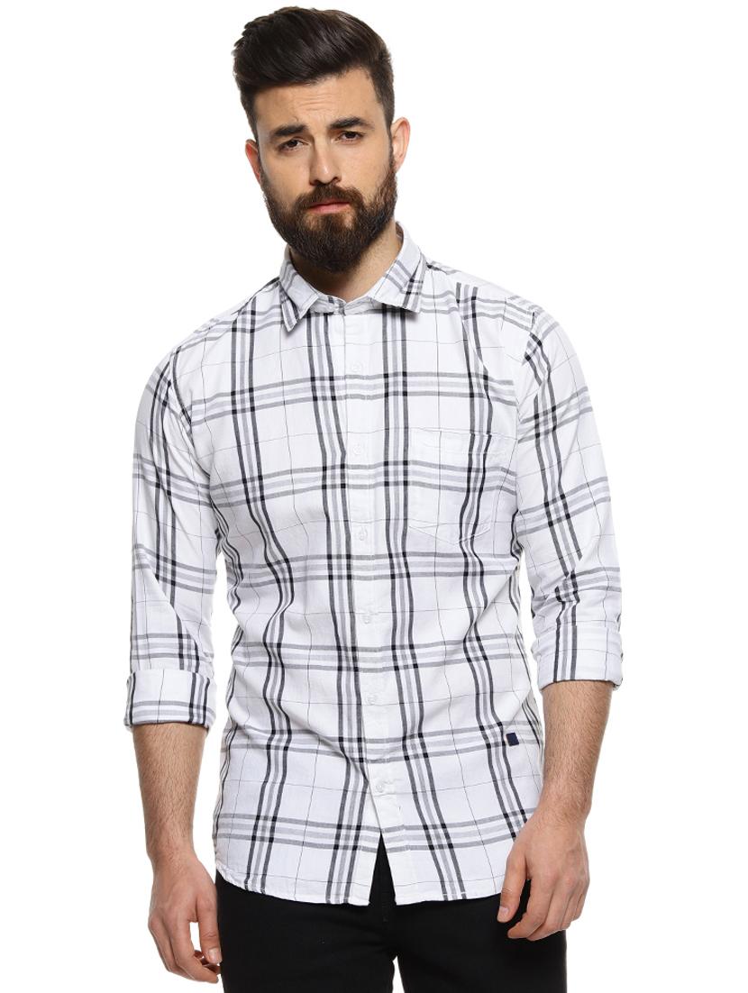white checkered casual shirt - 16958342 - Zoom Image - 1