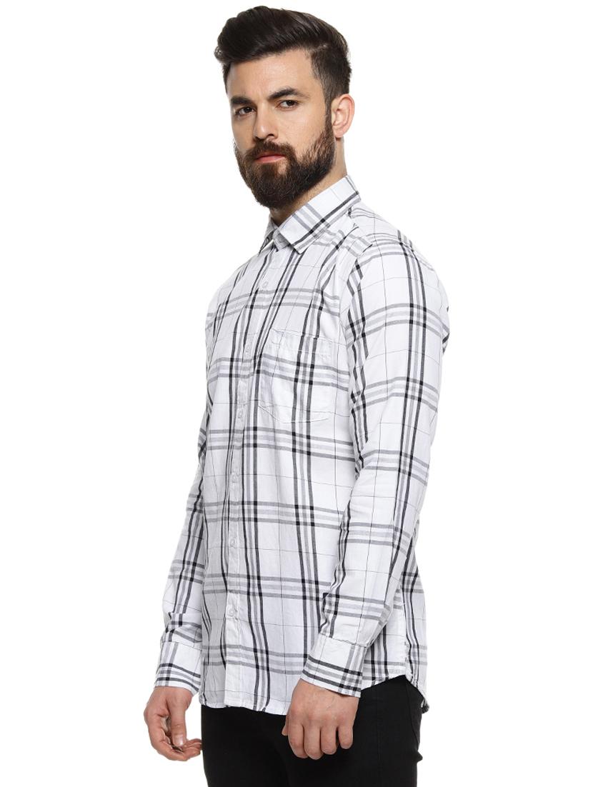 white checkered casual shirt - 16958342 - Zoom Image - 2