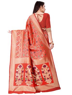 self design patola saree with blouse - 16958391 - Standard Image - 2