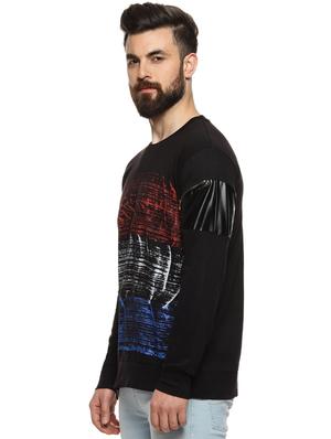 black front print t-shirt - 16958458 - Standard Image - 2