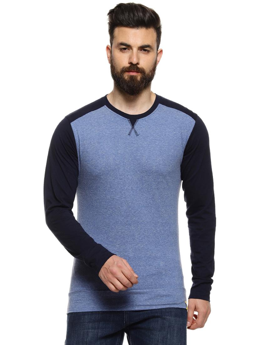 blue color block t-shirt - 16958460 - Zoom Image - 1