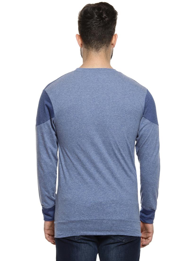 blue color block t-shirt - 16958460 - Zoom Image - 3