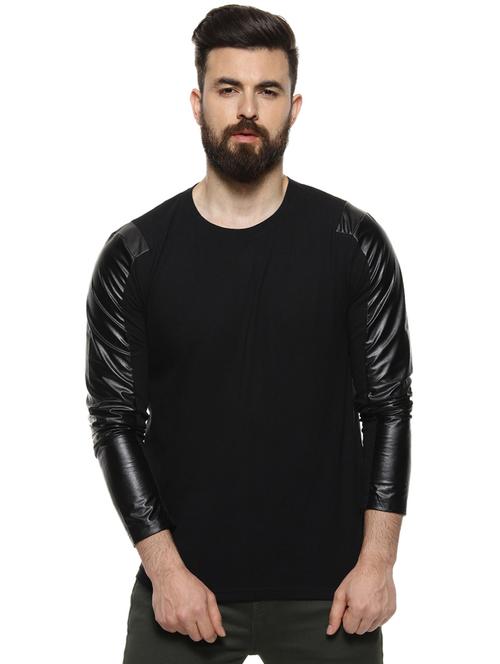 black solid t-shirt - 16958462 - Very Small Image - 1